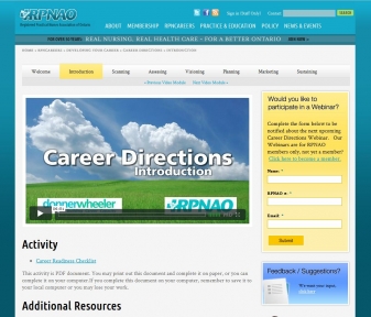 RPNAO Career Development Module in Drupal